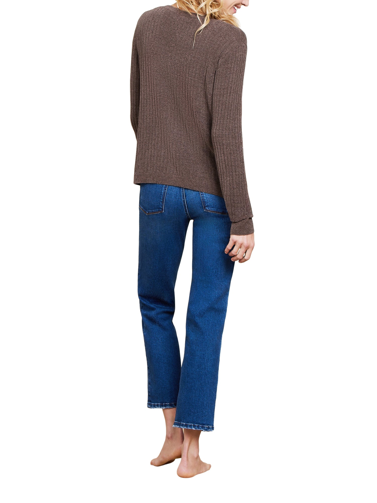 Womens | CozyChic Ultra Lite Ribbed Button Cardigan | Java