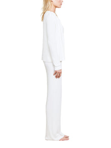 Womens | CozyChic Ultra Lite Ribbed Button Cardigan | Pearl
