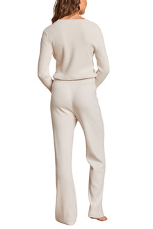 Womens | CozyChic Ultra Lite Fine Rib Pant | Sand Dune