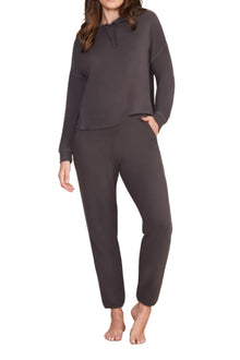 Womens | Malibu Collection Butter Fleece Pullover | Heathered Carbon