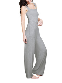 Womens | Malibu Collection Ultra Soft Rib Cropped Tank | Heather Gray