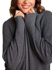 Womens | Luxeblend Waffle Knit Cardigan | Anchor