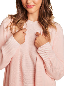 Womens | Luxeblend Waffle Knit Cardigan | Bella Pink