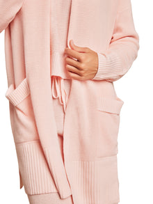 Womens | Luxeblend Waffle Knit Cardigan | Bella Pink