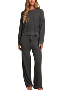 Womens | Luxeblend Waffle Knit Pullover | Anchor