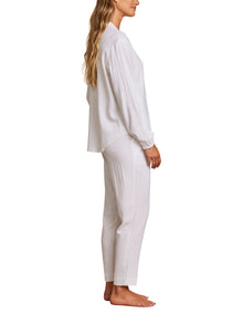 Womens | Linen Blend Blouse | White