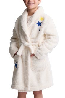 Youth | Brushed CozyChic Embroidered Planet Robe | Cream