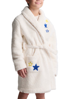 Youth | Brushed CozyChic Embroidered Planet Robe | Cream