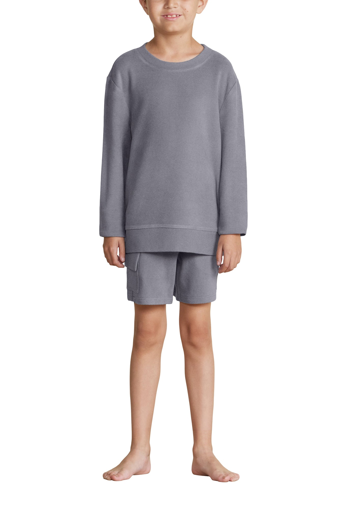 Youth | Malibu Collection Brushed Fleece Pullover | Coal