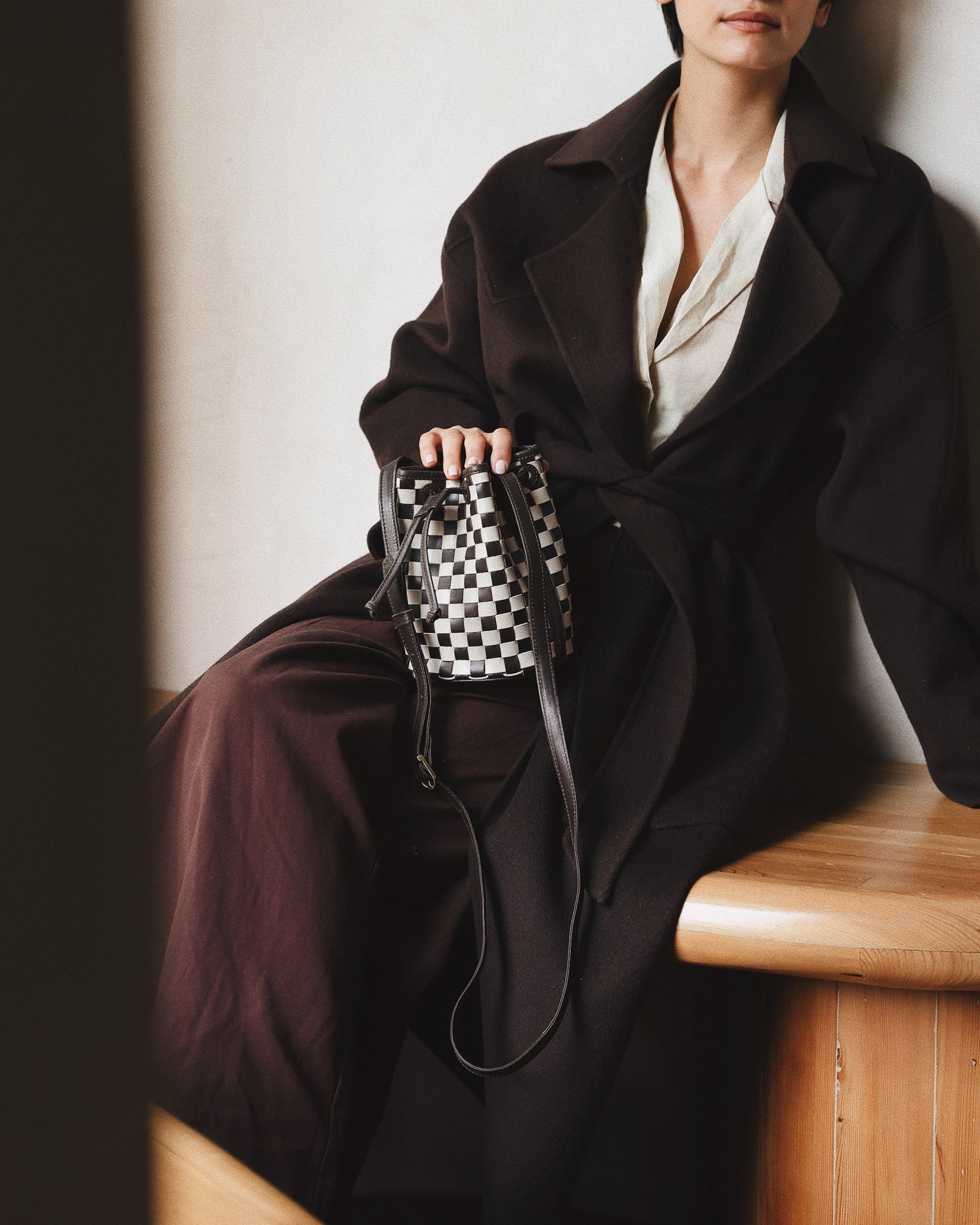 Mini Adele - Check | Brown/Cream