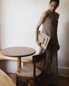 Lia Laptop Case - Carre Weave | Cream