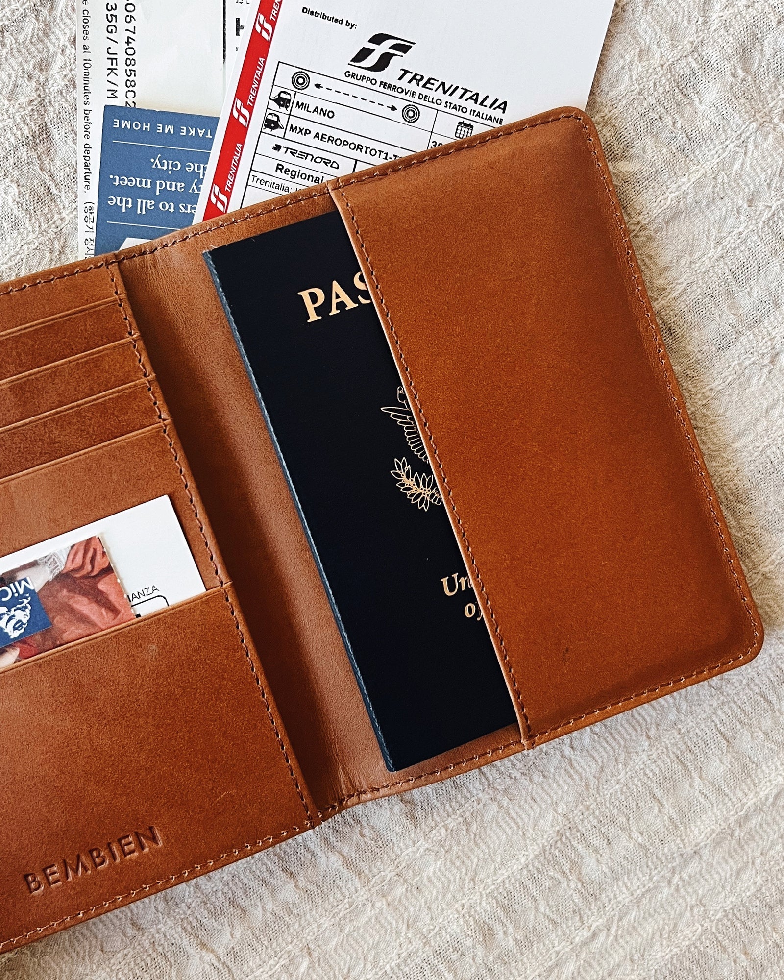 Este Passport Holder - Carre Weave | Sienna