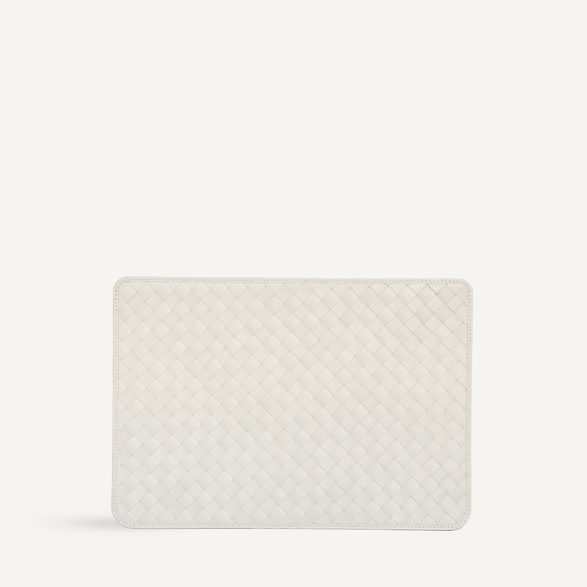 Lia Laptop Case - Carre Weave | Cream
