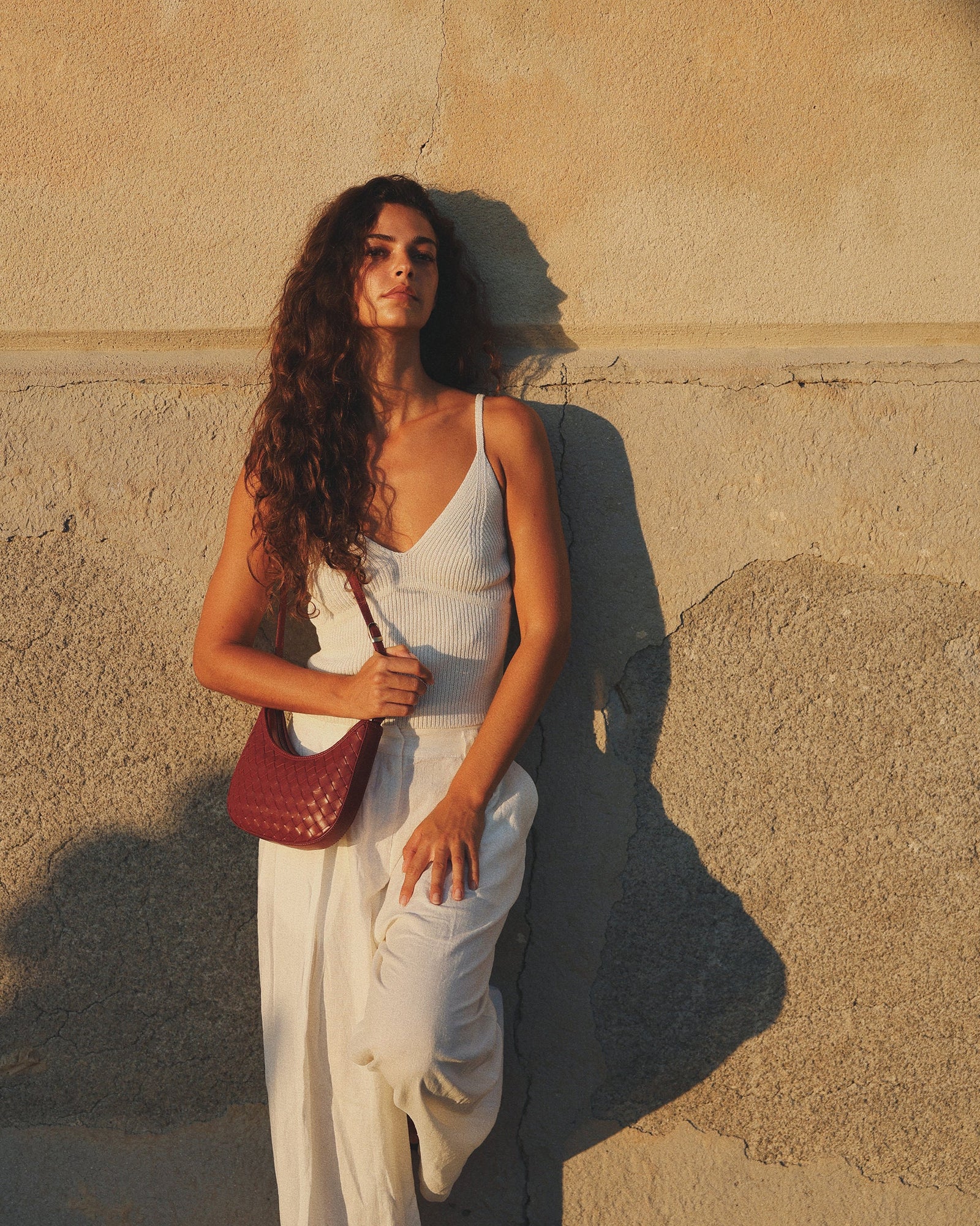 Mini Sling - Carre Weave | Rouge