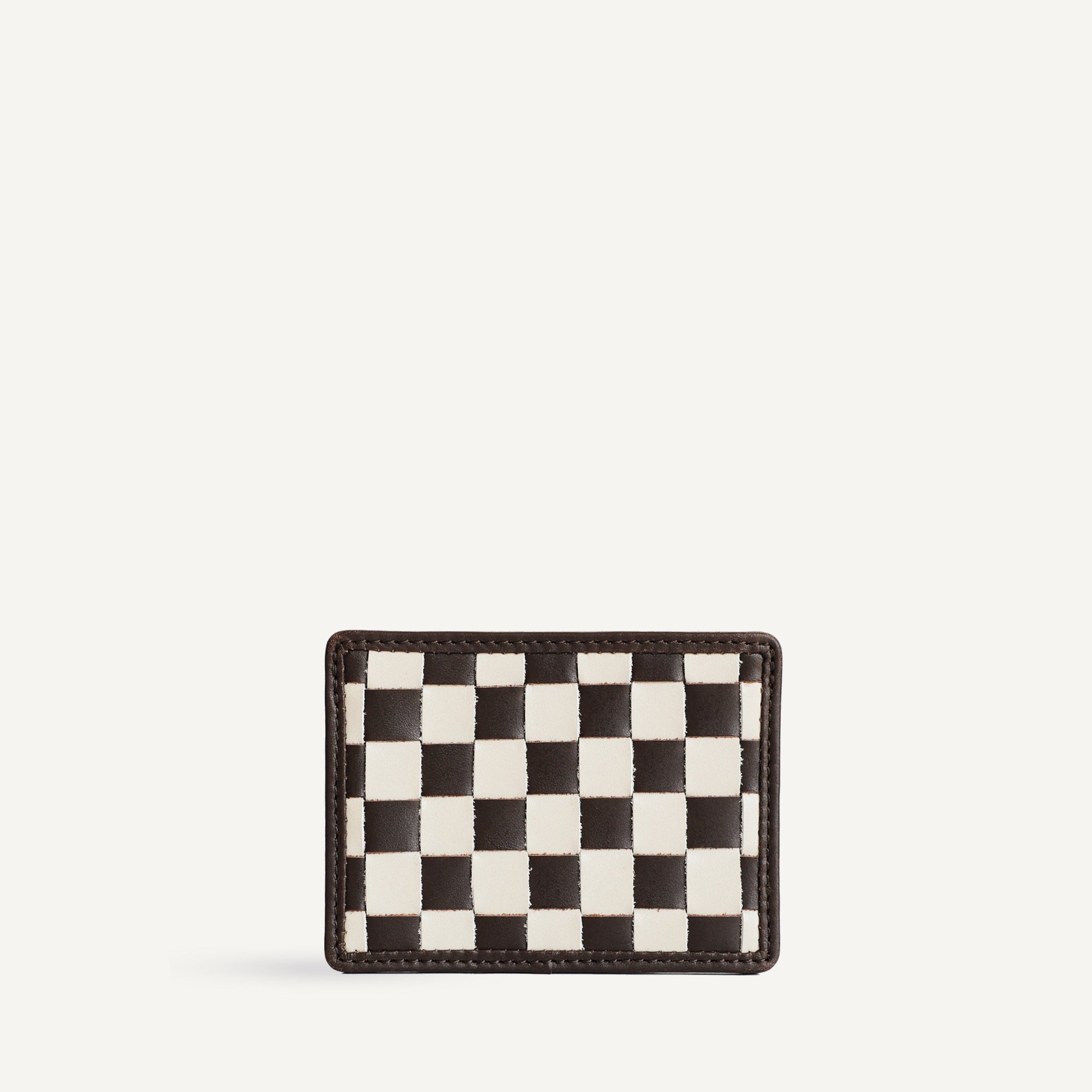 Nico Card Case - Check | Brown/Cream-Check