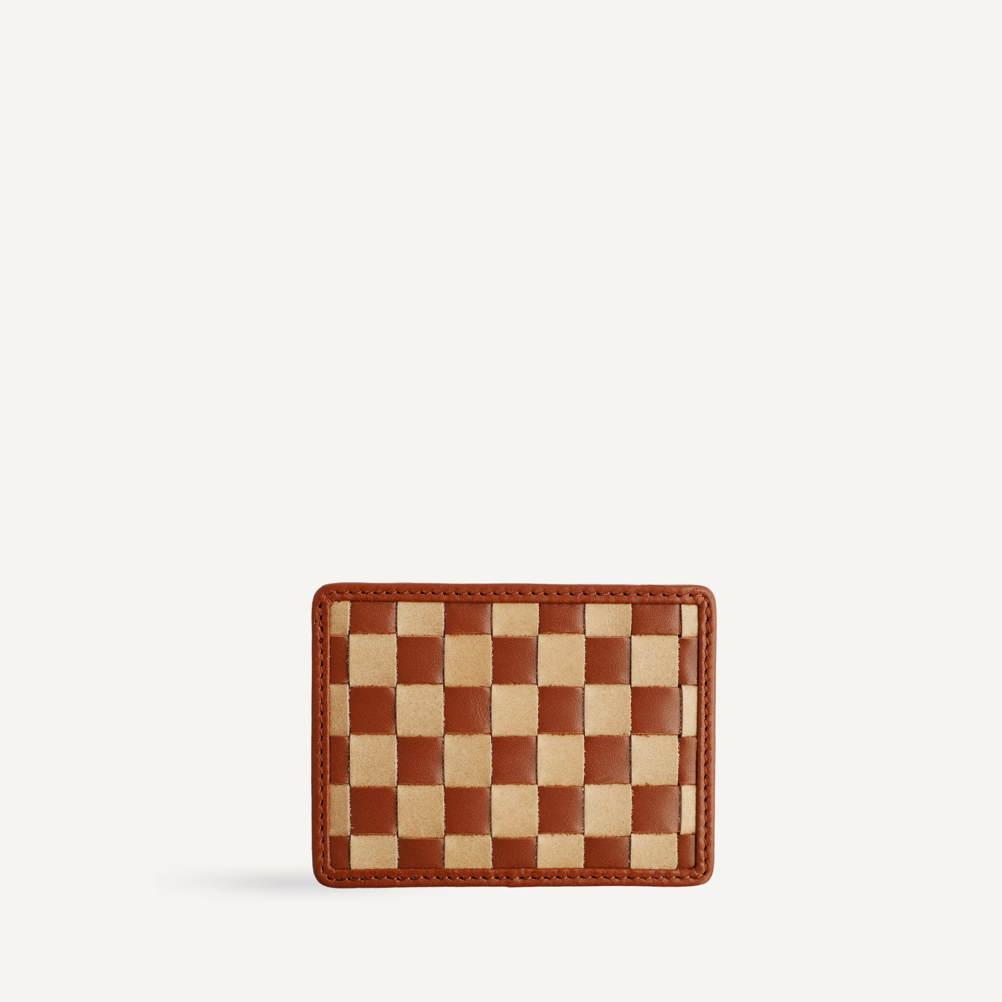 Nico Card Case - Check | Caramel/Sienna-Check