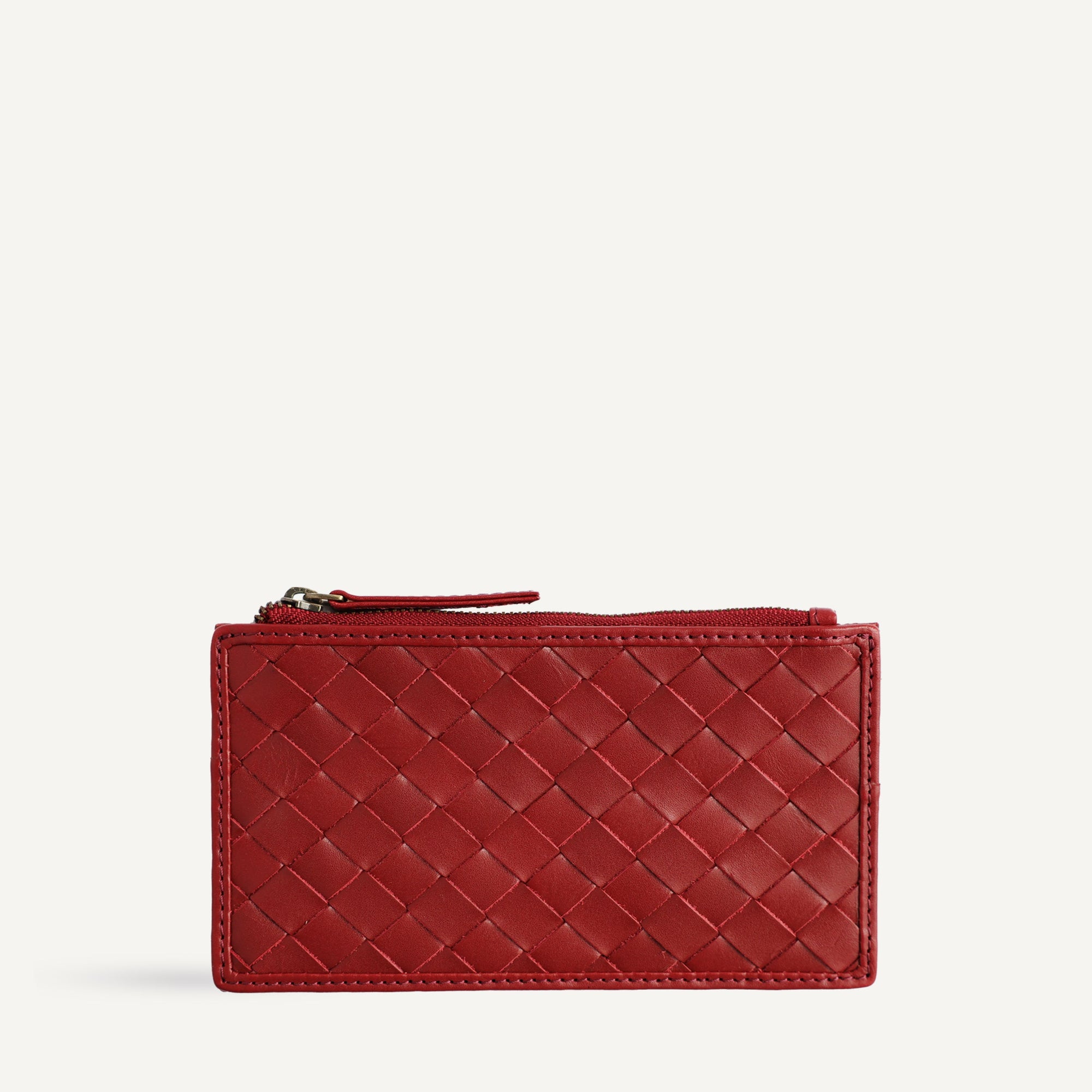 Odin Card Case - Carre Weave | Rouge
