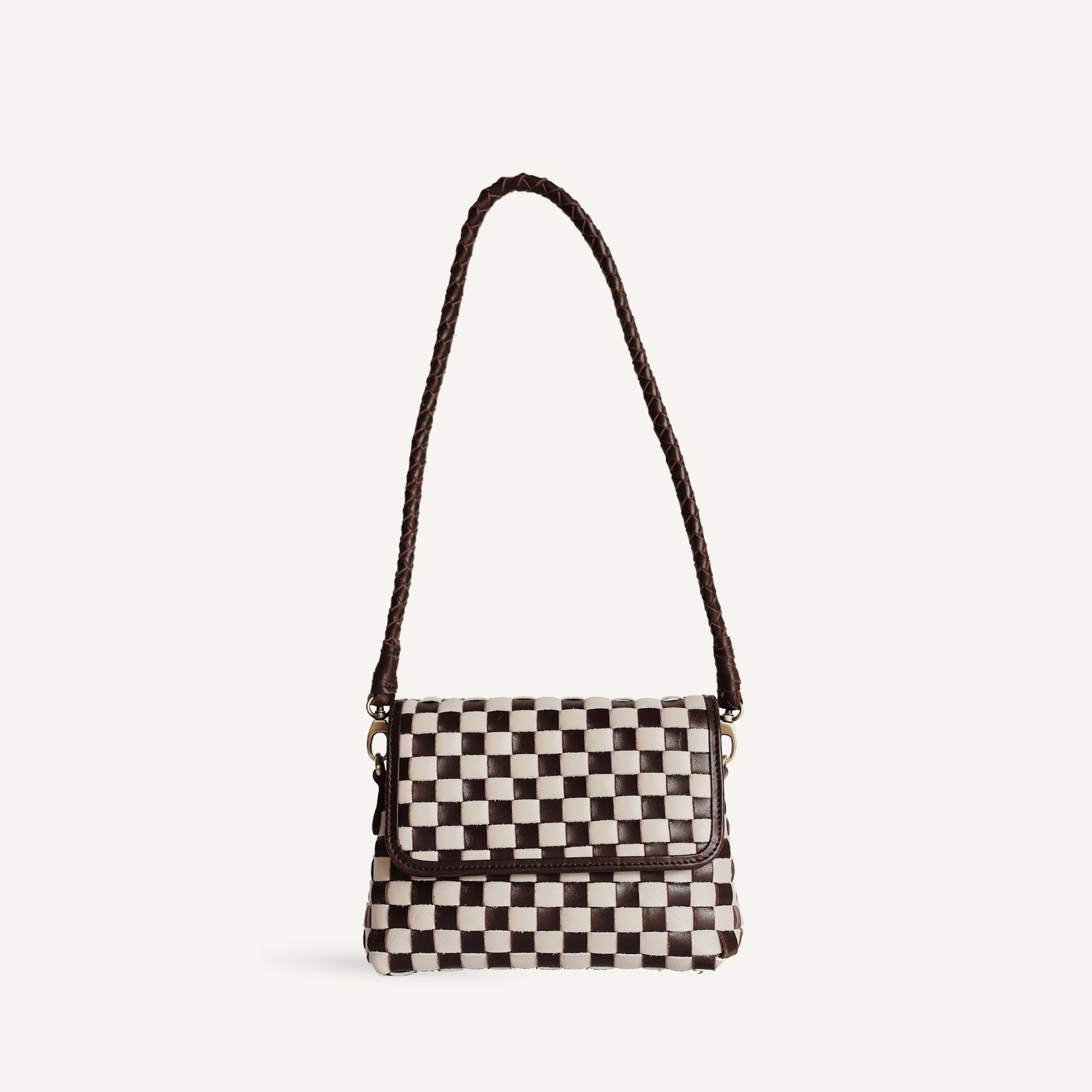 Mini Madeleine - Check | Brown/Cream
