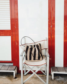 Francoise Tote | Black Stripe