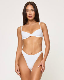 Missy Bikini Top | Eyelet White