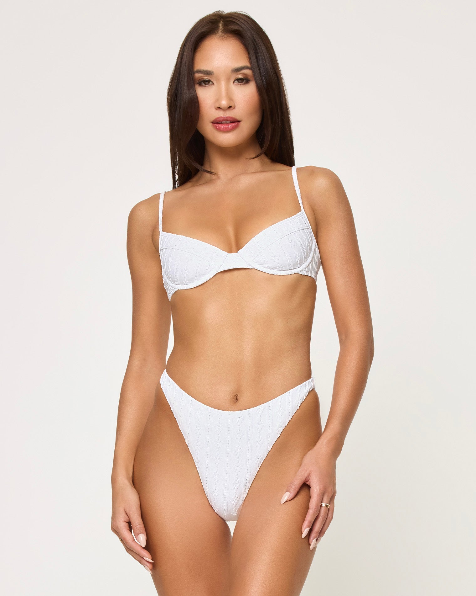 Missy Bikini Top | Eyelet White