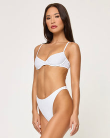 Missy Bikini Top | Eyelet White