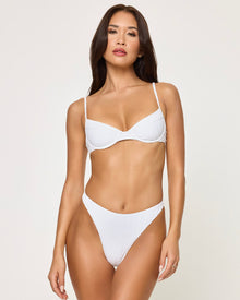 Missy Bikini Top | Eyelet White