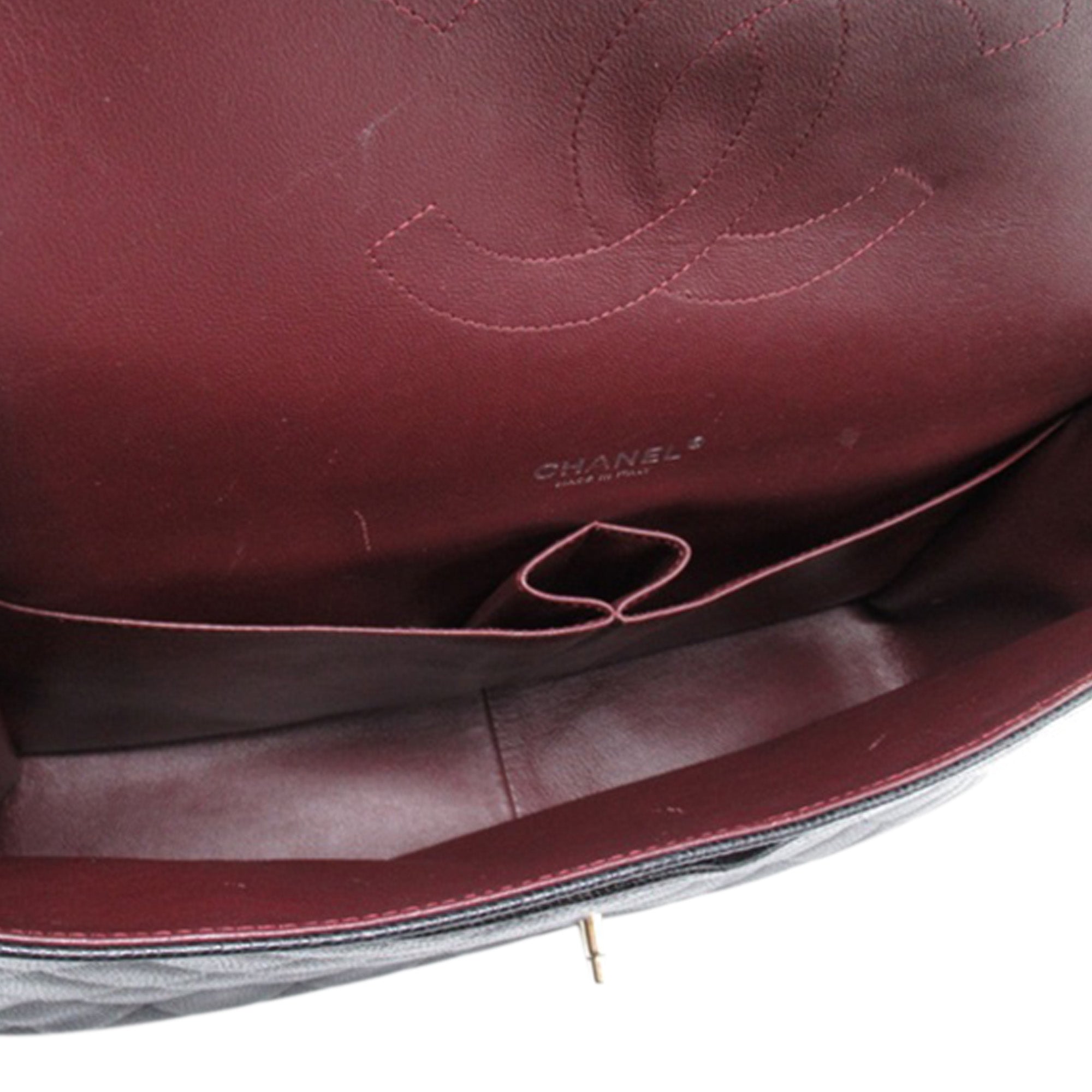 Chanel | Pre-Owned Maxi Classic Caviar Double Flap | Black