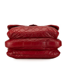 Chanel | Pre-Owned Maxi Lambskin 3 Accordion Flap | Red