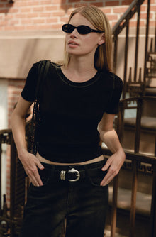 AMO Denim | Cherish Tee in Black