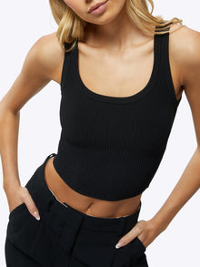 Womens | Coreflex Wide Strap Tank - Form-Fitting | Black