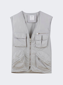 Men | Givenchy | Multipocket Sleeveless Vest Pearl Grey