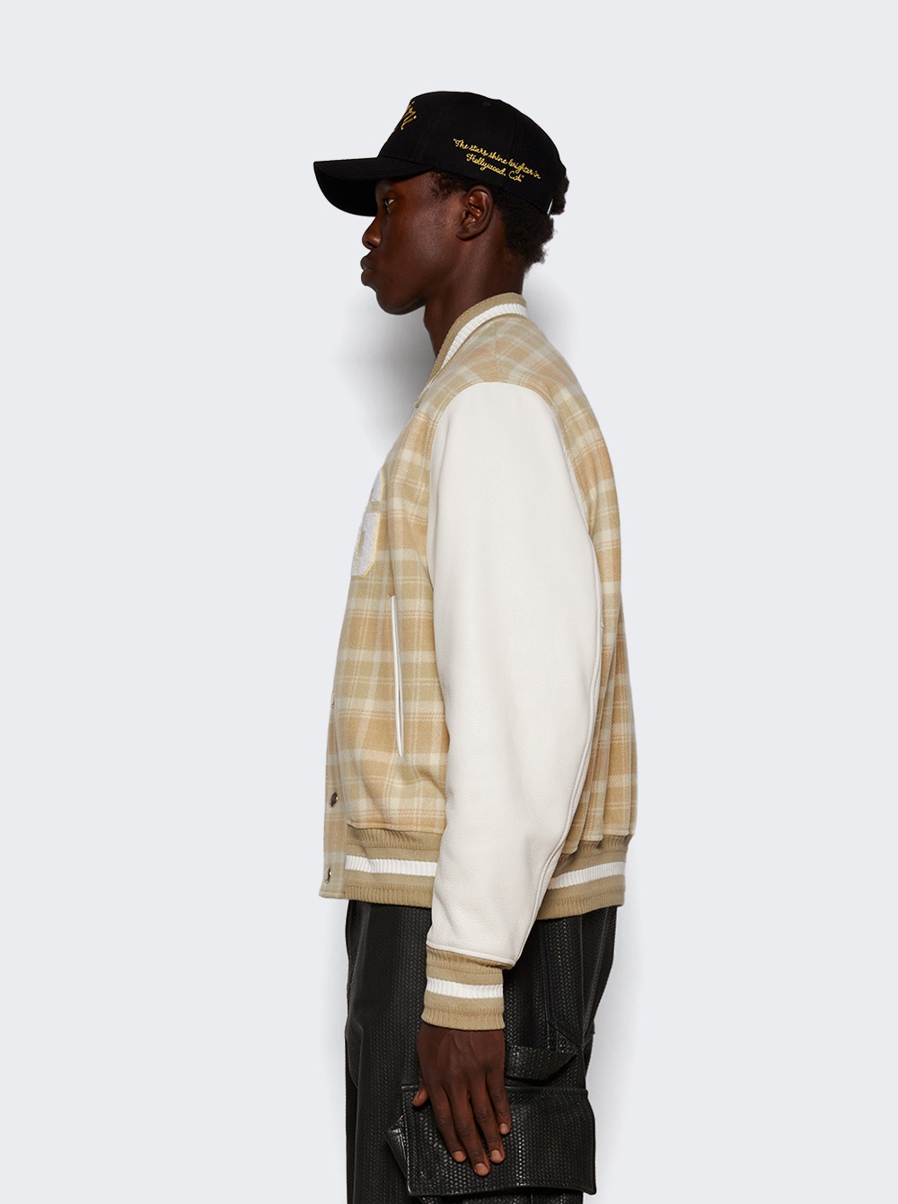 Givenchy | Classic Check Varsity Jacket White & Beige