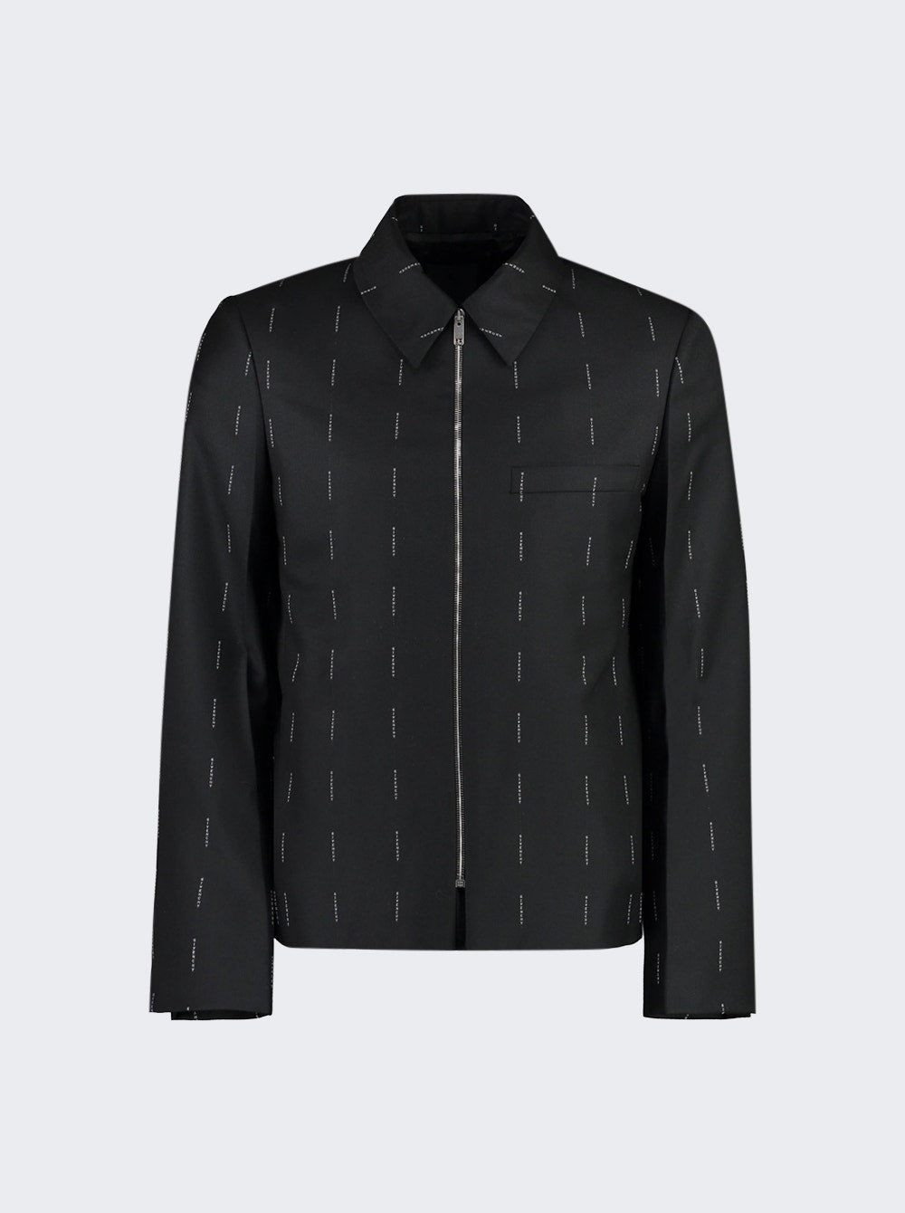Men | Givenchy | Structured Zipped Jacket | Black