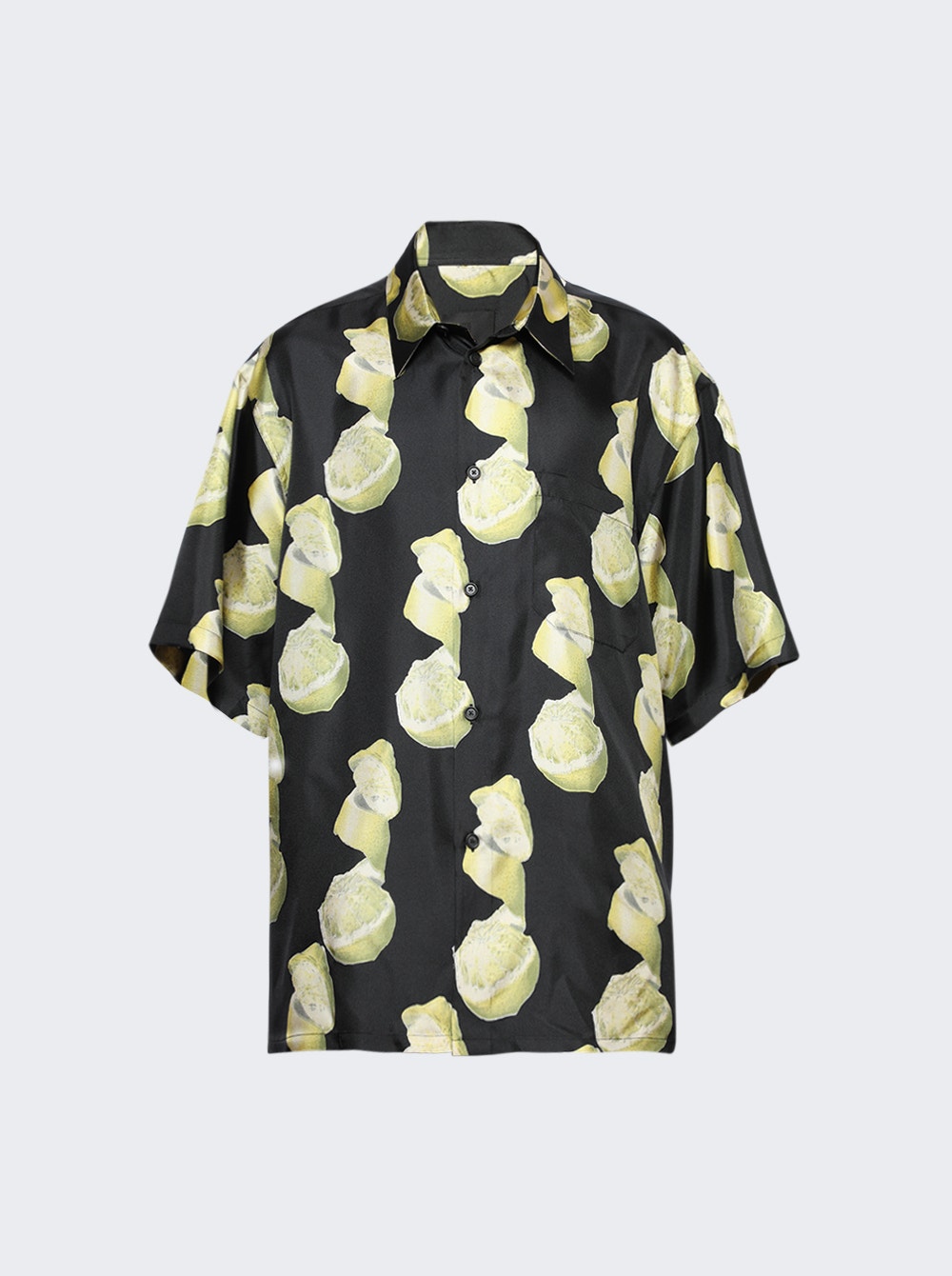 Givenchy | Hawaii Shirt With Front Pocket | Black & Yellow