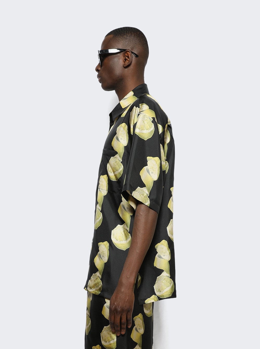 Givenchy | Hawaii Shirt With Front Pocket | Black & Yellow