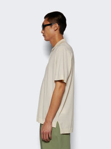 Men | Givenchy | Short Sleeve Cotton And Silk Polo Shirt Ivory