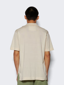 Men | Givenchy | Short Sleeve Cotton And Silk Polo Shirt Ivory