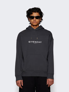 Men | Givenchy | Reverse Givenchy Hoodie Charcoal | Grey