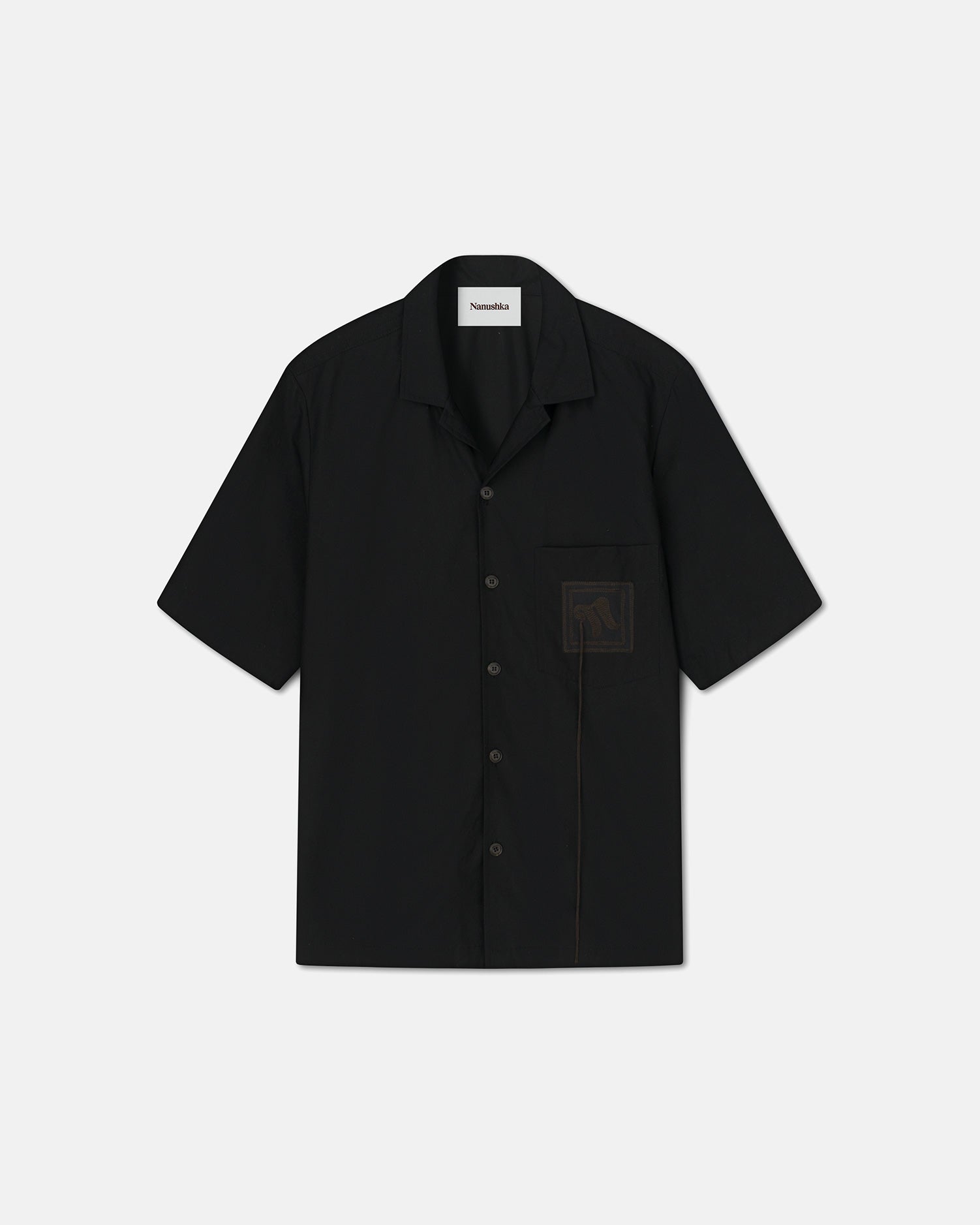 Mens | Bodil Short-Sleeve Shirt | Off Black