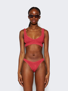 Women | Bond-Eye | Nino Crop Bikini Top Mineral Palm | Red