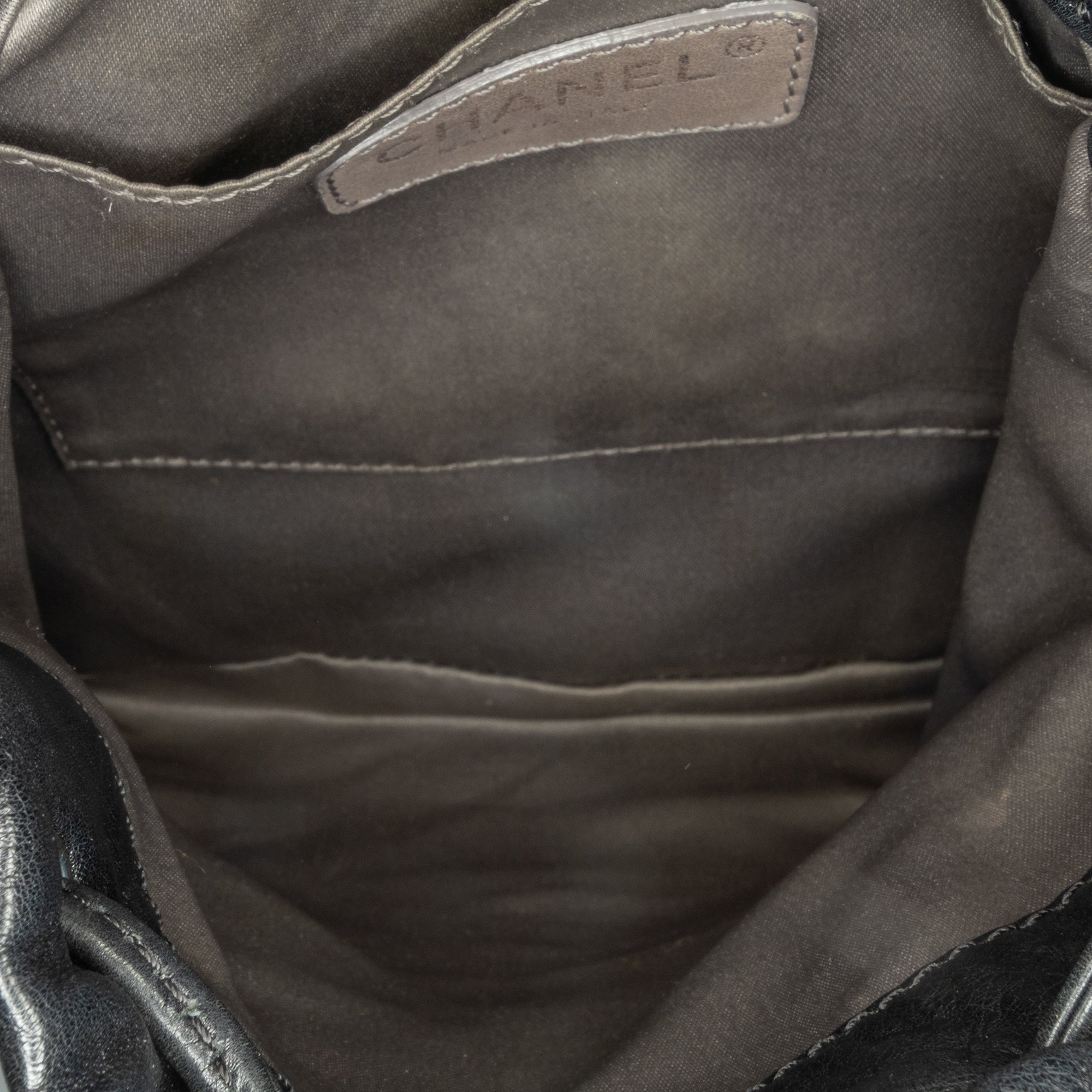 Chanel | Pre-Owned CC Calfskin Dual Twin Chain Handbag | Black