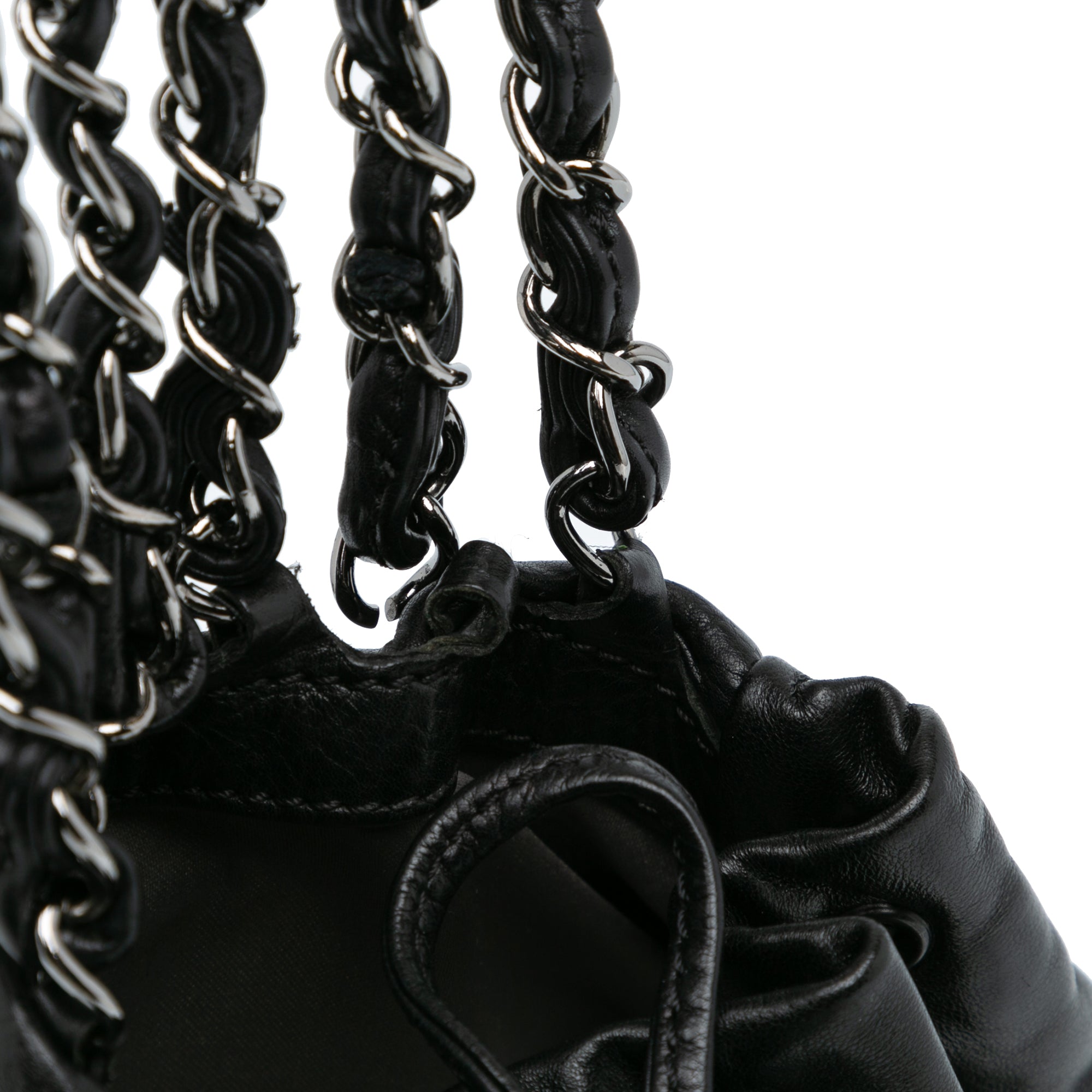 Chanel | Pre-Owned CC Calfskin Dual Twin Chain Handbag | Black