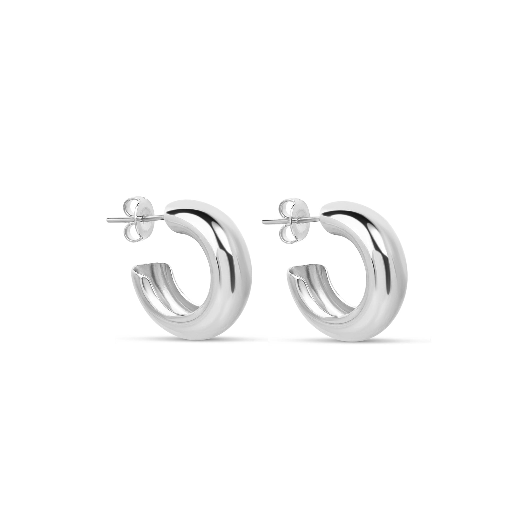 The Mini Silver Hailey Hoops | Silver Vermeil