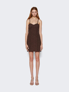 Women | Givenchy | Corset 4g Jacquard Mini Dress | Bronze
