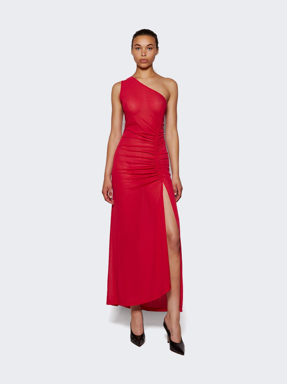 Givenchy | One Shoulder Dress | Raspberry