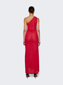 Givenchy | One Shoulder Dress | Raspberry