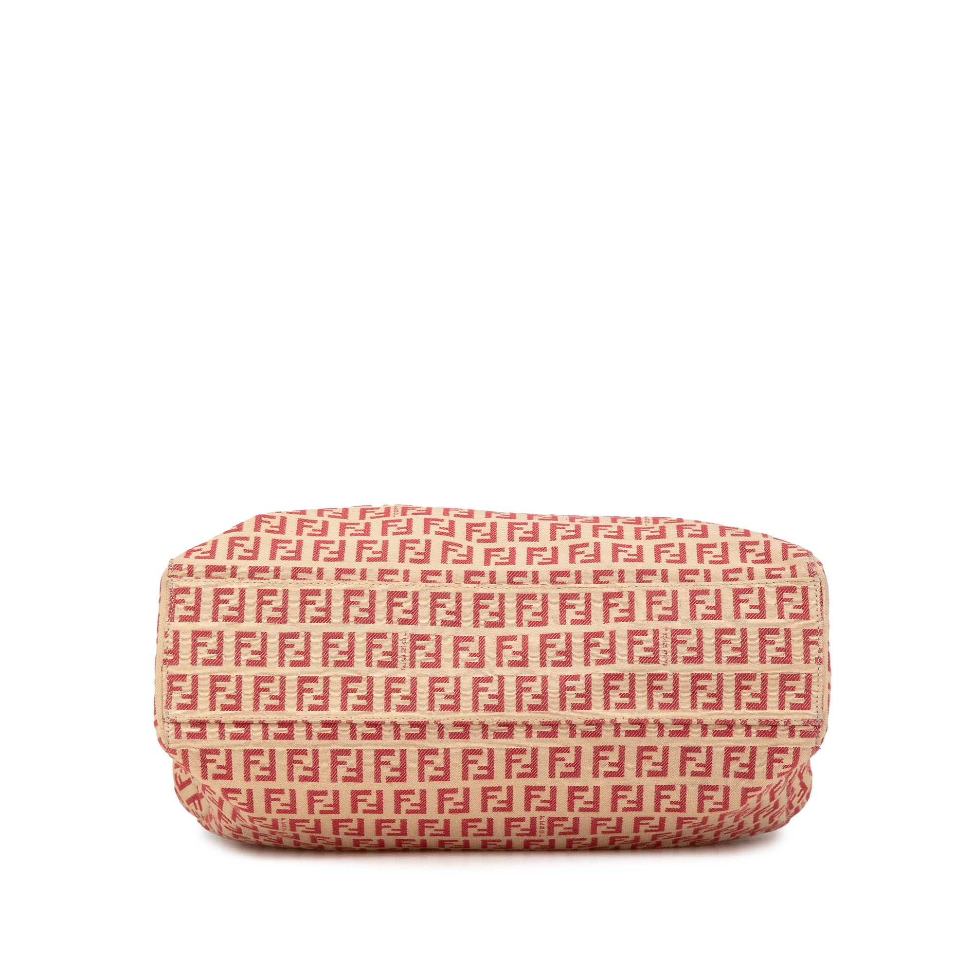 Fendi | Pre-Owned Zucchino Canvas Tote | Brown/Beige/RedRed