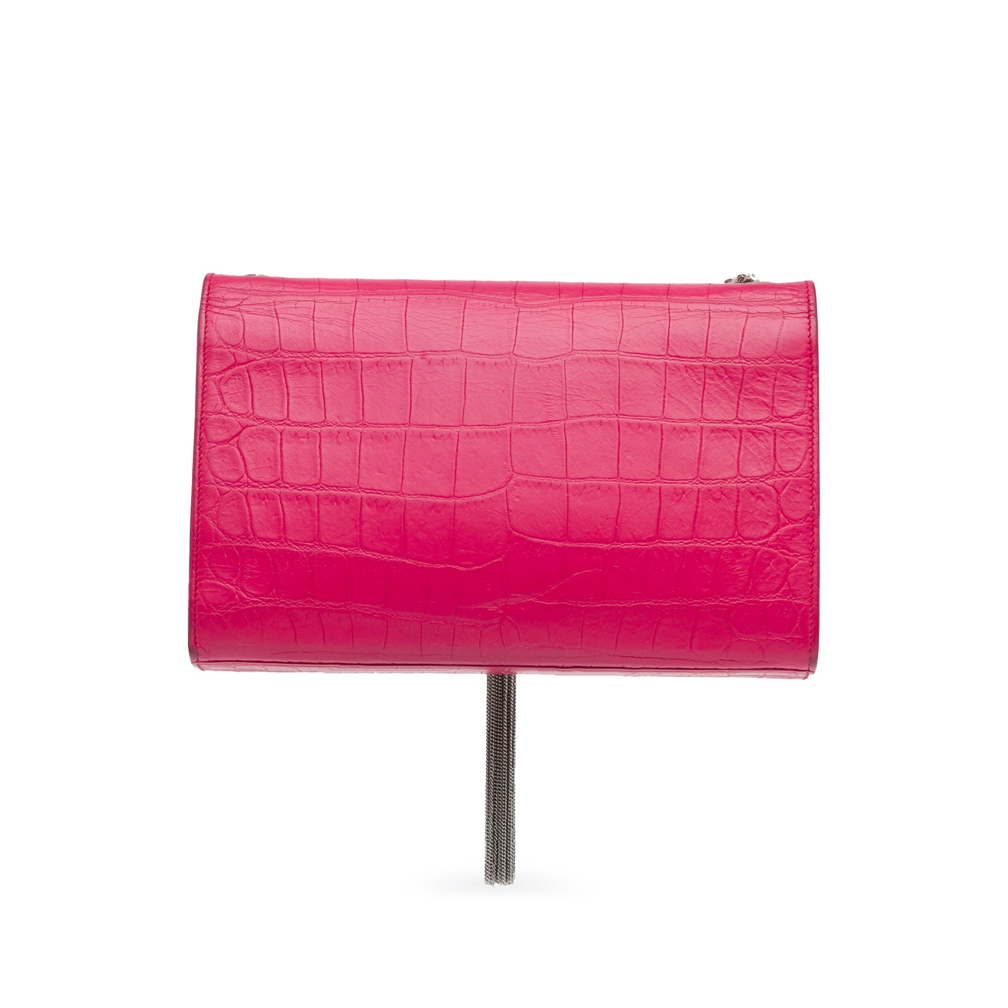 Saint Laurent | Pre-Owned Medium Embossed Kate Tassel Crossbody | Pink
