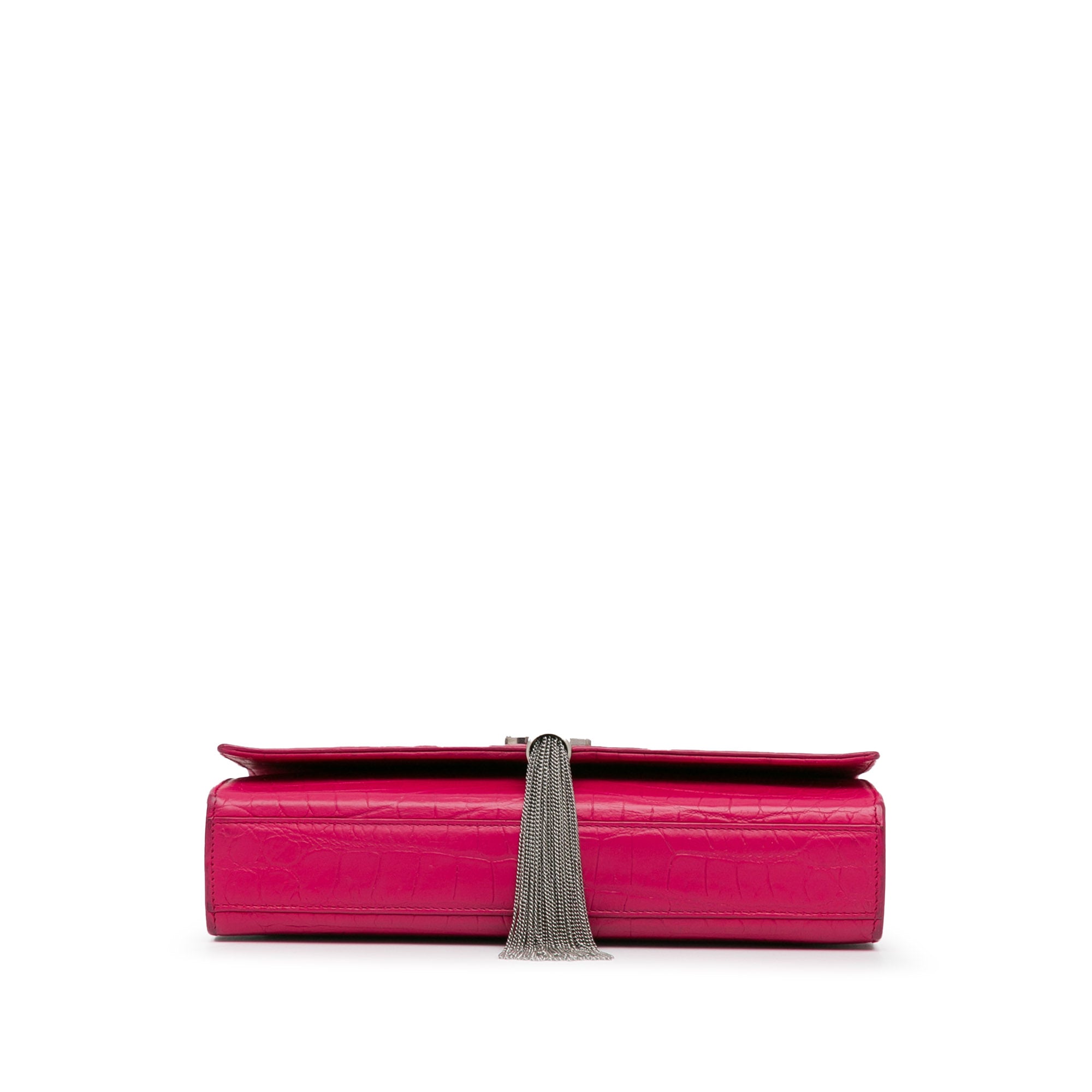 Saint Laurent | Pre-Owned Medium Embossed Kate Tassel Crossbody | Pink